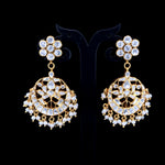 Load image into Gallery viewer, Omisa Classic Pearl Kundan Earrings