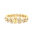 Load image into Gallery viewer, Sun flower Polki Bracelet