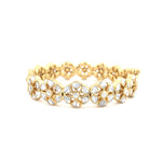 Load image into Gallery viewer, Sun flower Polki Bracelet