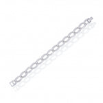 Load image into Gallery viewer, Sparkling Silver Link Chain Bracelet