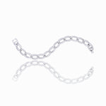 Load image into Gallery viewer, Sparkling Silver Link Chain Bracelet