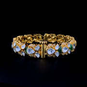 Green Polki leaf Bracelet