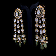 Omisa Emerald Dangler Polki Earrings