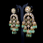 Load image into Gallery viewer, Ulta Chaand Three Polki Dangler
