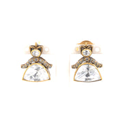 Omisa Polki Topi Stud Earrings