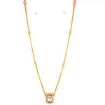 Load image into Gallery viewer, Petal Polki Flower Chain Pendant
