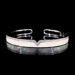 Load image into Gallery viewer, MOP V Shape Silver Bracelet
