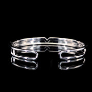 MOP V Shape Silver Bracelet