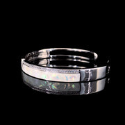 MOP V Shape Silver Bracelet