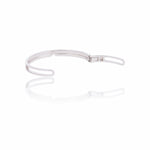 Load image into Gallery viewer, Elegant White Enamel Inlay Cuff Bracelet
