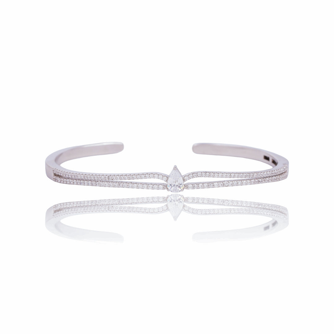 Slimline Designer Marquise Diamond Cuff
