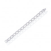 Sparkling Silver Link Chain Bracelet
