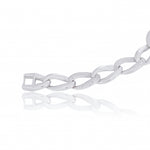 Load image into Gallery viewer, Sparkling Silver Link Chain Bracelet
