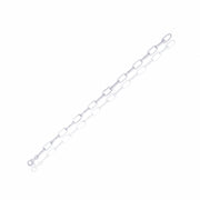 Sparkling Link Chain Bracelet with Embedded Zircon