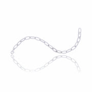 Sparkling Link Chain Bracelet with Embedded Zircon