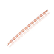 Rose Gold Princess Cut Square Bracelet