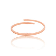 Minimal Rose Gold Open Bar Cuff